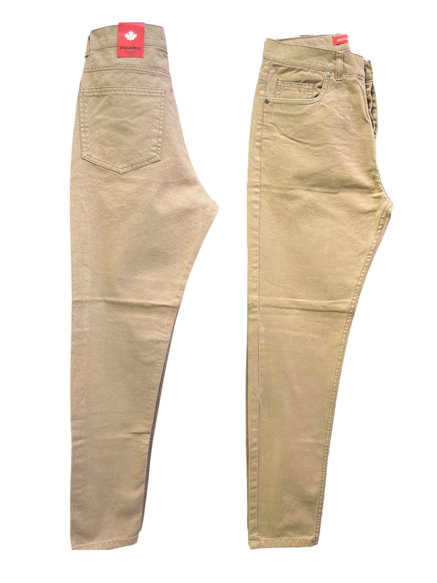 شلوار مام فیت نخودی مردانه با طراحی راحت و استایل کژوال، پارچه نخودی با کیفیت بالا مناسب استفاده روزمره و رسمی غیررسمی