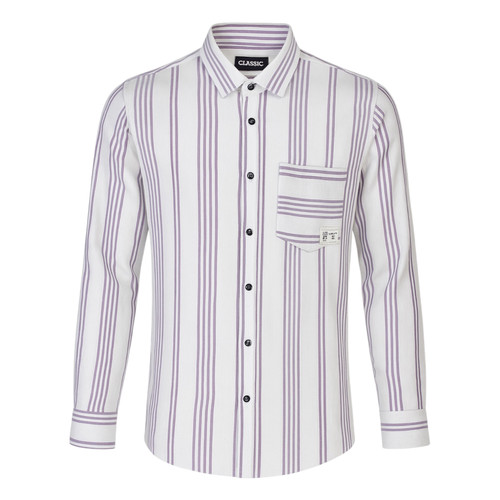 پیراهن مردانه بیسکویتی رنگ گرم آستین بلند تک جیب، مناسب استایل رسمی و اسپرت، سایز M تا XXXL