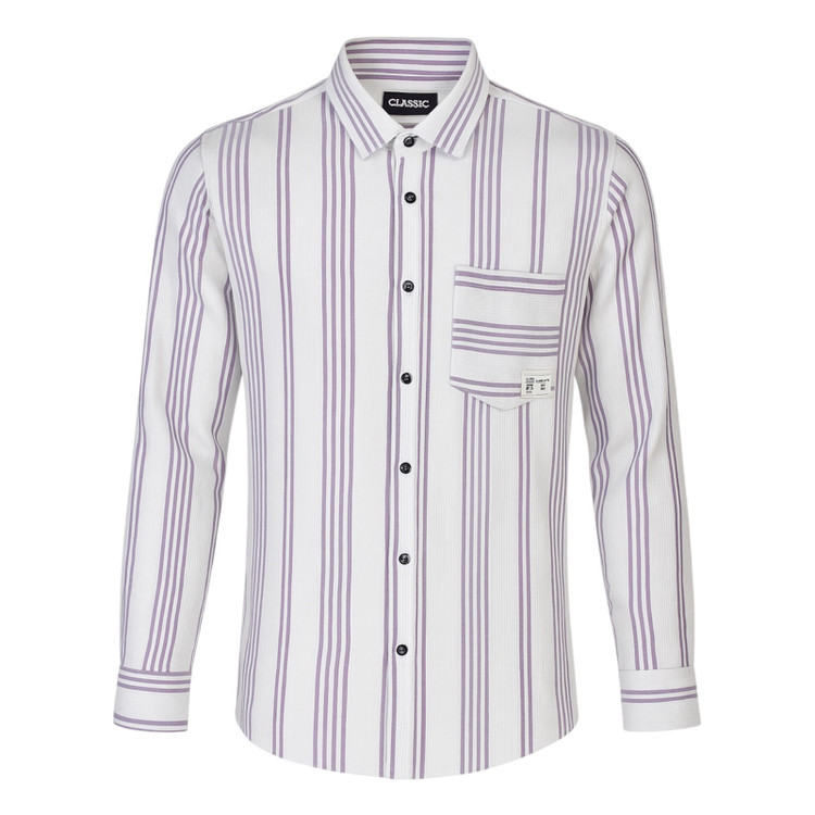 پیراهن مردانه بیسکویتی رنگ گرم آستین بلند تک جیب، مناسب استایل رسمی و اسپرت، سایز M تا XXXL