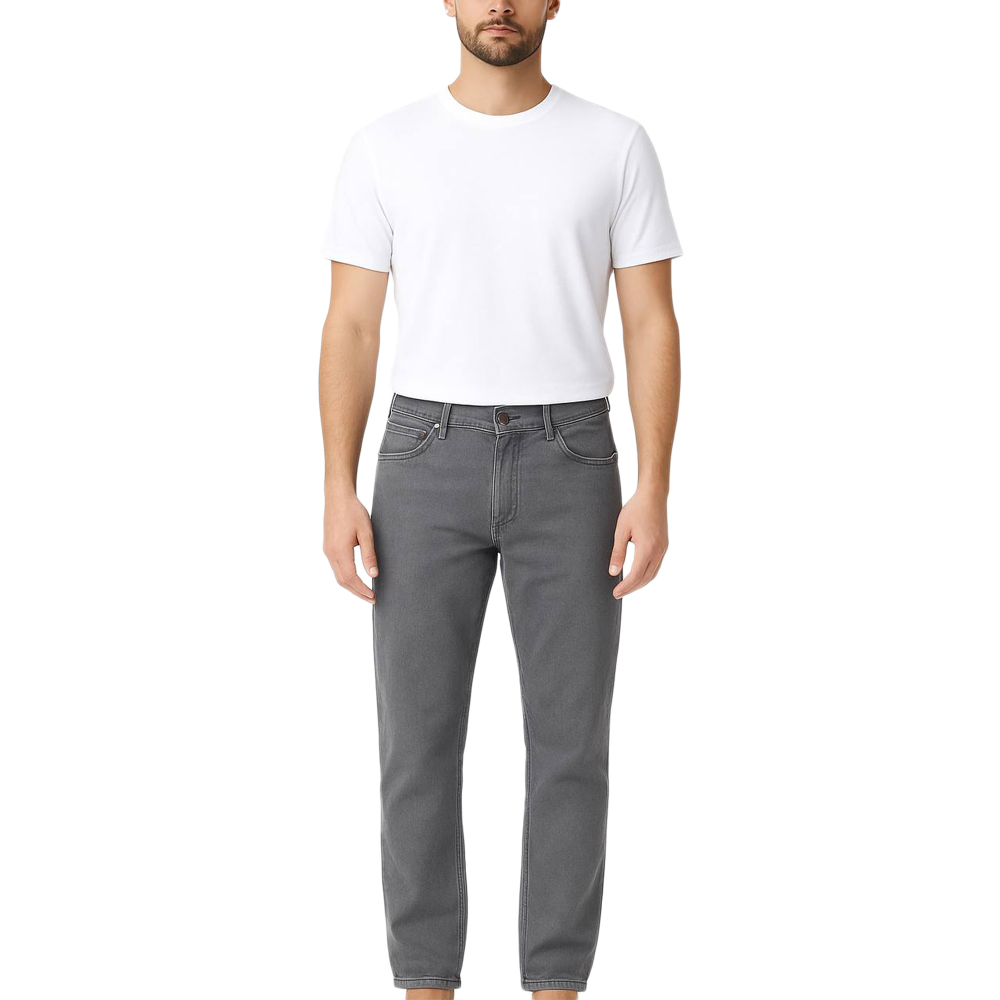 •	“شلوار لی مردانه راسته ذغالی روشن سایز بزرگ ۴۴ تا ۵۴