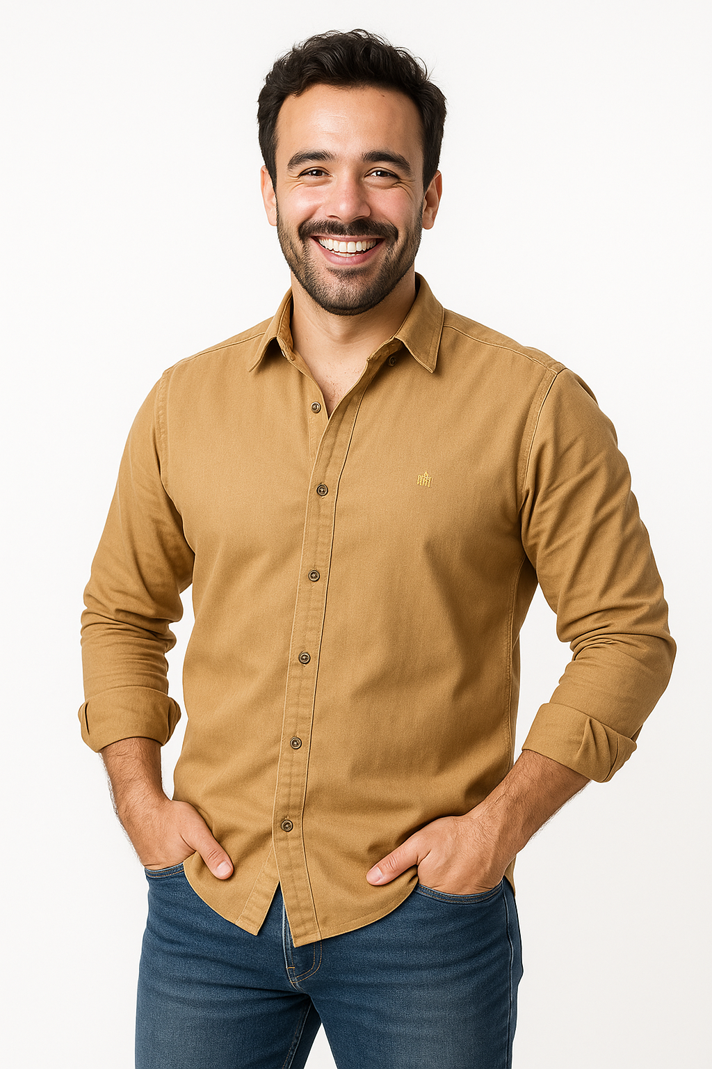 پیراهن مردانه کتان سنگشور ساده شیک در سایز M تا XXXL