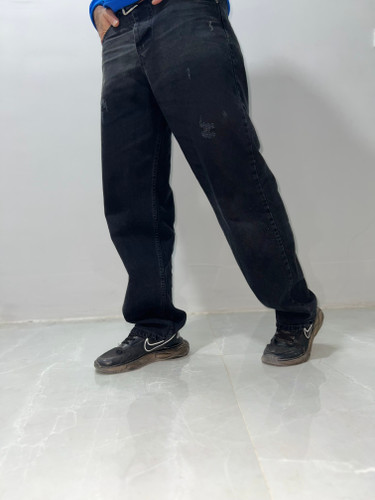 تصویر شلوار نیمبگ ذغالی مردانه سایز ۴۰ تا ۵۰ با تنخور آزاد و اسپرت