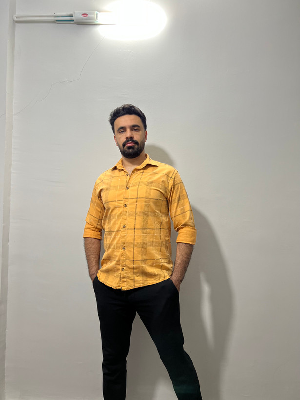 پیراهن کتان کوتینگ طرحدار مردانه چهار رنگ – پارچه ضدچرو