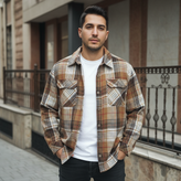 پیراهن کشمیر مردانه گرم با پارچه باکیفیت مناسب هوای سرد