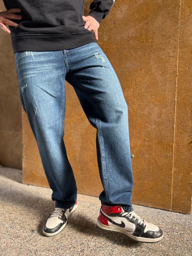 شلوار نیم بگ مردانه سایز ۴۰ تا ۴۸ با پارچه پنبهای باکیفیت، راحت و مناسب استایل روزمره