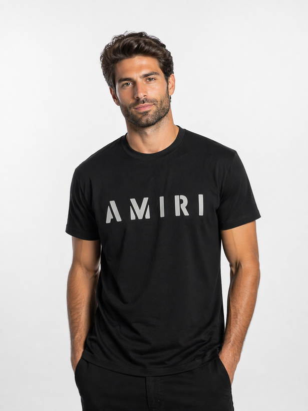تیشرت چاپی AMIRI مدل استریتویر - رنگ مشکی - طرح گرافیکی خاص