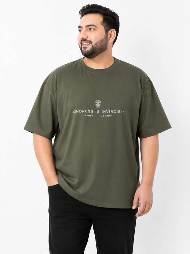 تیشرت طرحدار سایز بزرگ مردانه 4XL و 5XL پنبهای 🔥 گرم بالا، شیک و راحت (۴ رنگ)