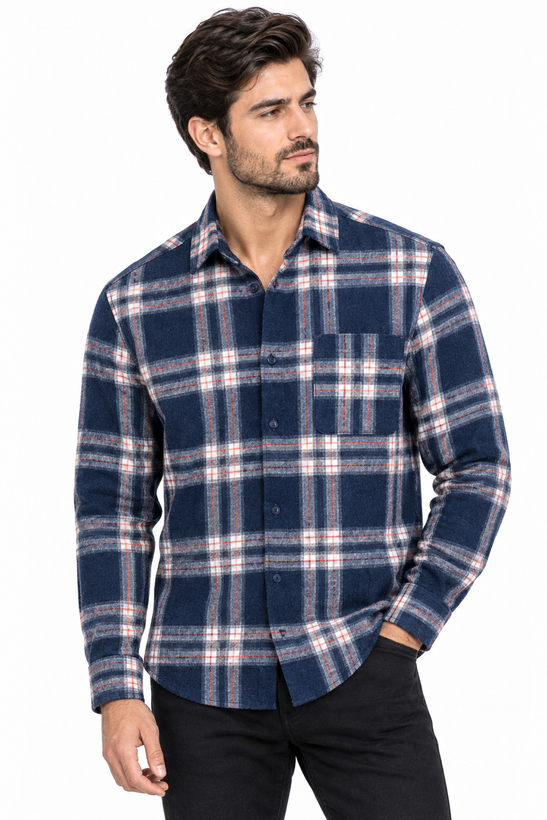 پیراهن کشمیر مردانه پاییزی و زمستانی | کیفیت بالا | سایز L، XL، XXL